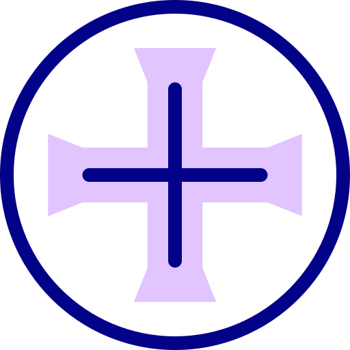 포르투갈 십자가 Detailed Mixed Lineal color icon