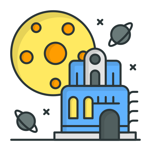 planet Generic Thin Outline Color icon