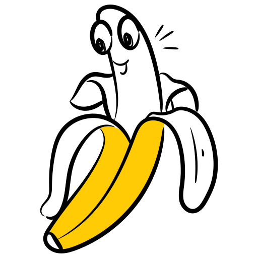 Банан Generic Hand Drawn Color иконка