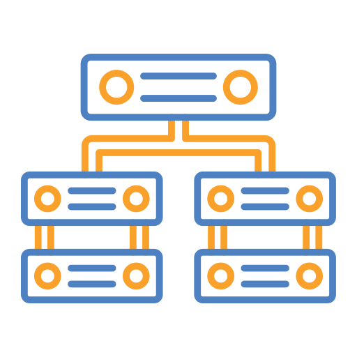 Servers Generic Outline Color icon