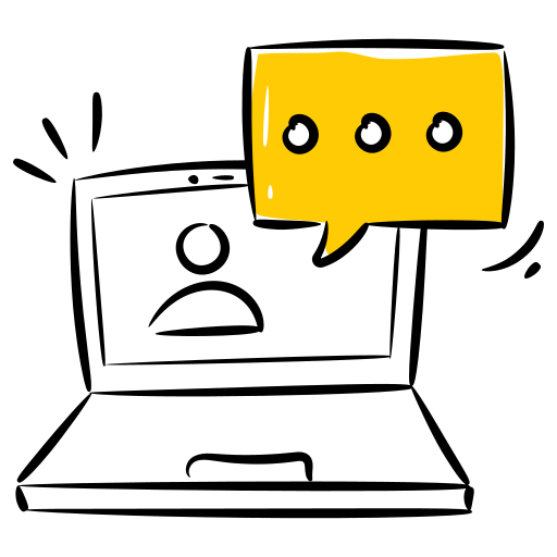 Online chat Generic Hand Drawn Color icon