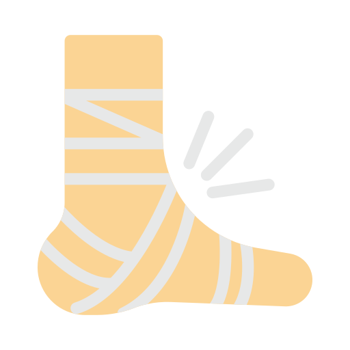 Plastered foot Vector Stall Flat icon