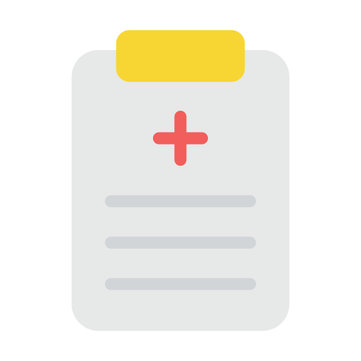 Medical report Vector Stall Flat icon