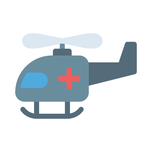 Helicopter Vector Stall Flat icon