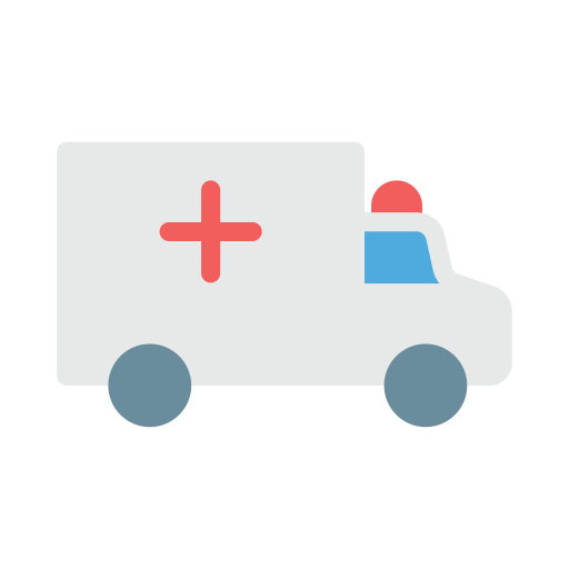 ambulance Vector Stall Flat icoon