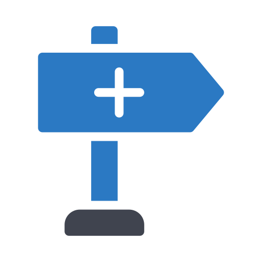 Direction arrow Generic Blue icon