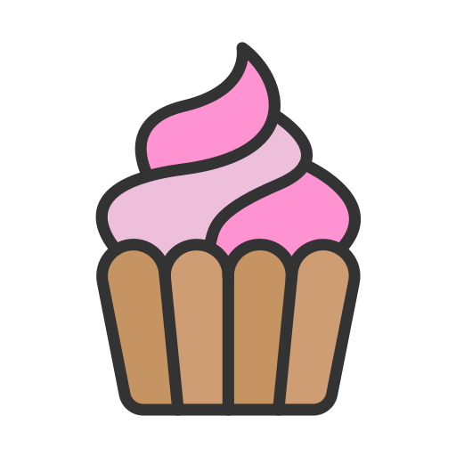 Cupcake Generic Outline Color icon