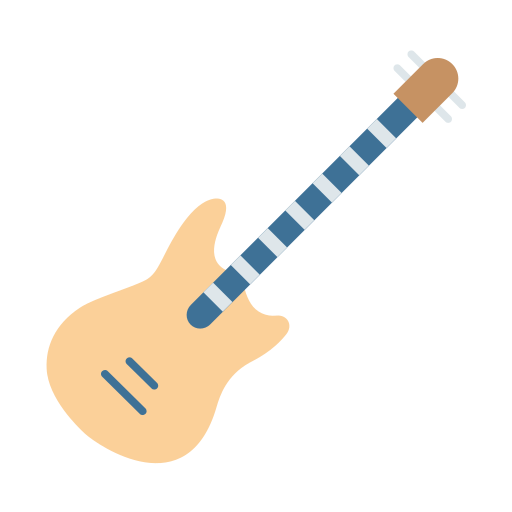 gitaar Generic Flat icoon