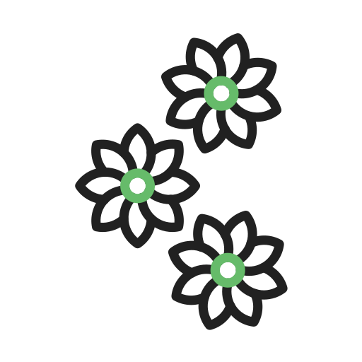꽃들 Generic Outline Color icon