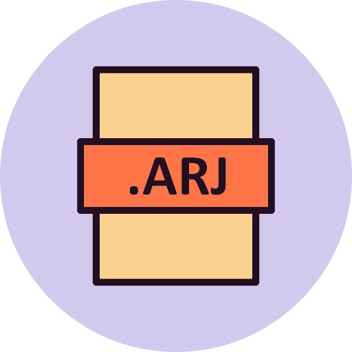 arj ファイル Generic Outline Color icon