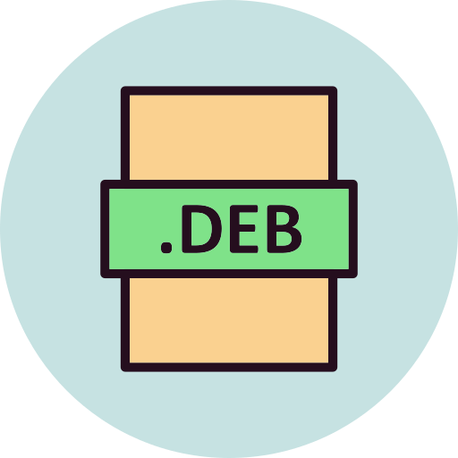 debファイル Generic Outline Color icon