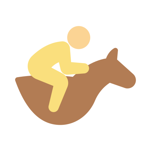 paardenracen Vector Stall Flat icoon