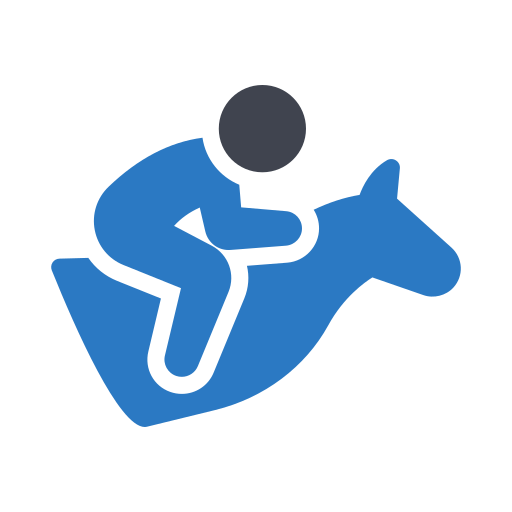 Horse racing Generic Blue icon