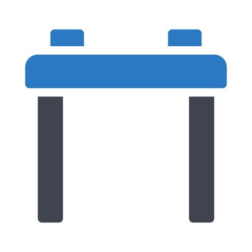 수평 한 막대 Generic Blue icon