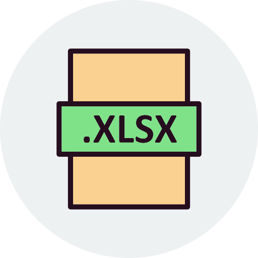 xlsx Generic Outline Color ikona
