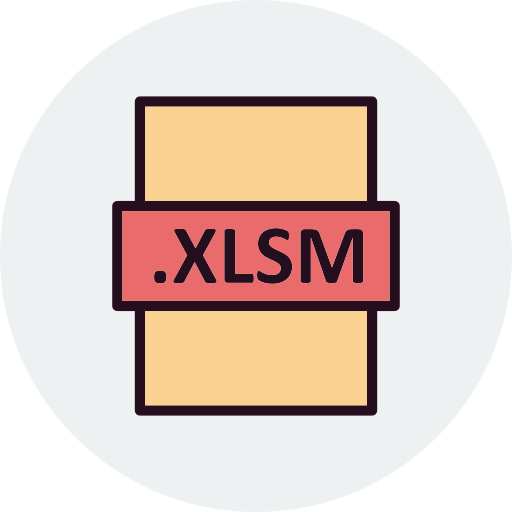 xlsm Generic Outline Color icono