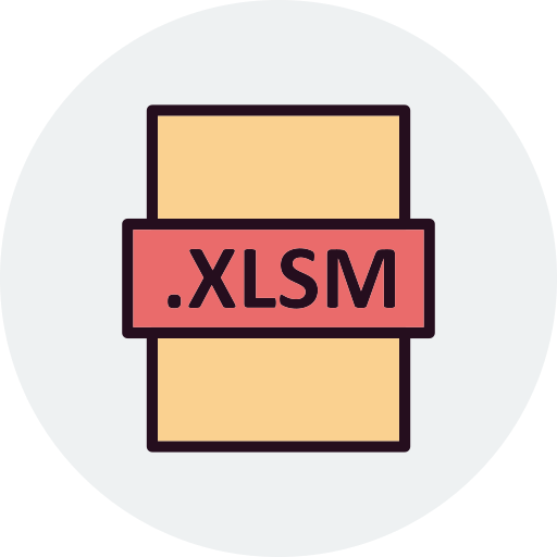 xlsm Generic Outline Color Ícone