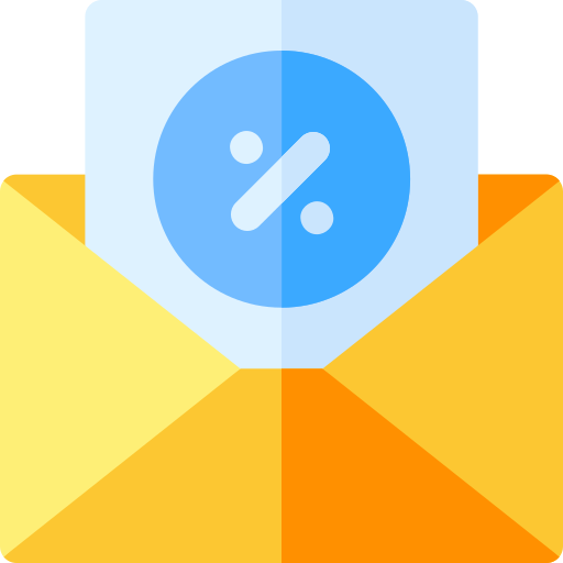 newsletter Basic Rounded Flat icon