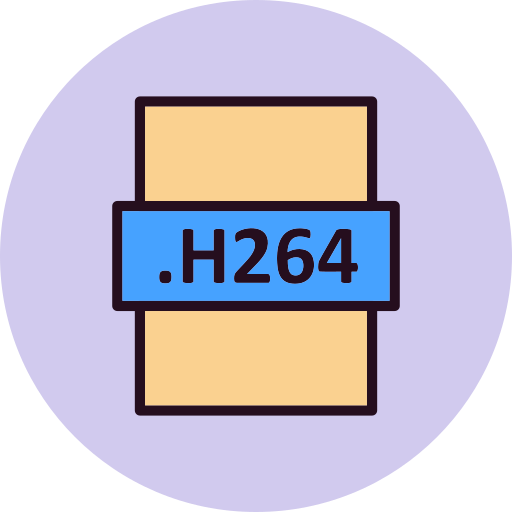 h264 Generic Outline Color icona