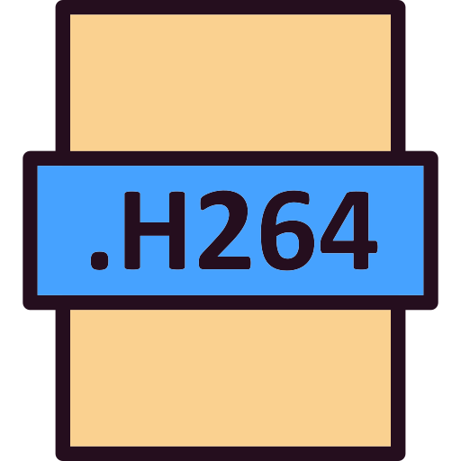 h264 Generic Outline Color icon