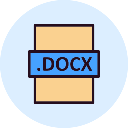 docx Generic Outline Color icona