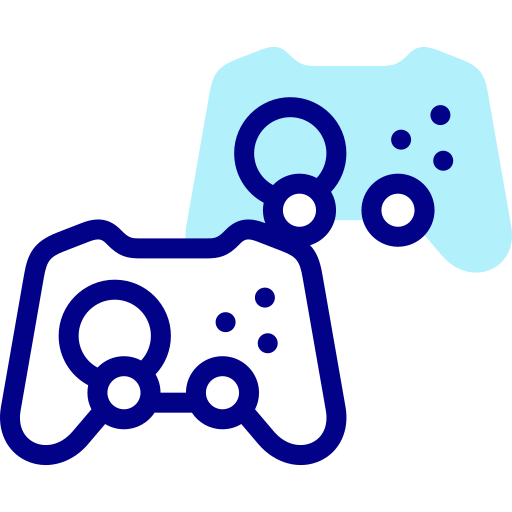 Game controller Detailed Mixed Lineal color icon