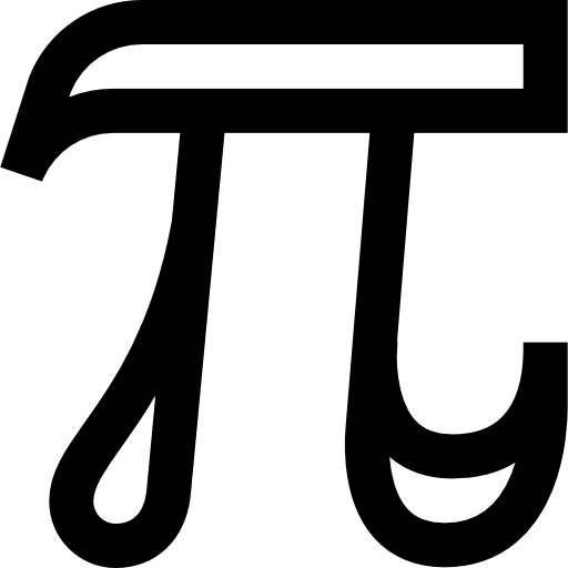 liczba pi Super Basic Straight Outline ikona