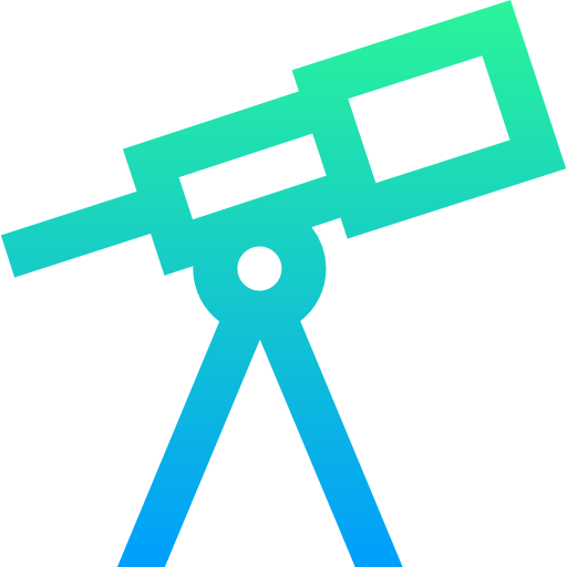망원경 Super Basic Straight Gradient icon