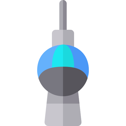 fernsehturm berlijn Basic Rounded Flat icoon