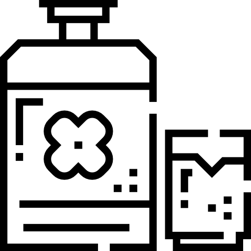 위스키 Detailed Straight Lineal icon
