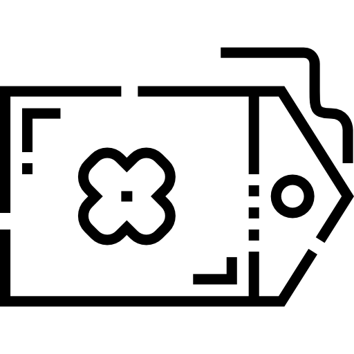 label Detailed Straight Lineal icoon