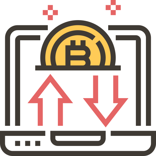 bitcoin Meticulous Yellow shadow icona