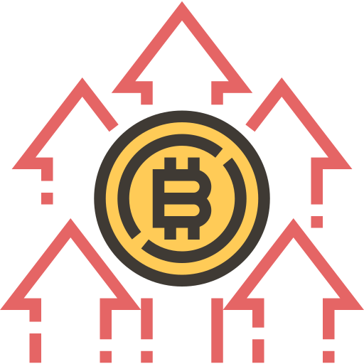 ビットコイン Meticulous Yellow shadow icon