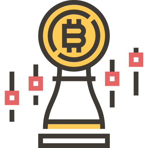 Bitcoin Meticulous Yellow shadow icon
