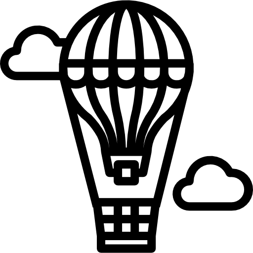 mongolfiera Skyclick Lineal icona