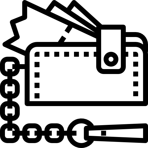brieftasche Skyclick Lineal icon