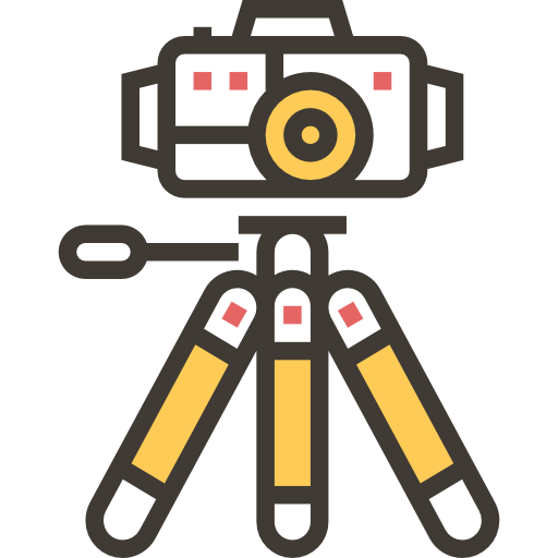 Camera stand Meticulous Yellow shadow icon