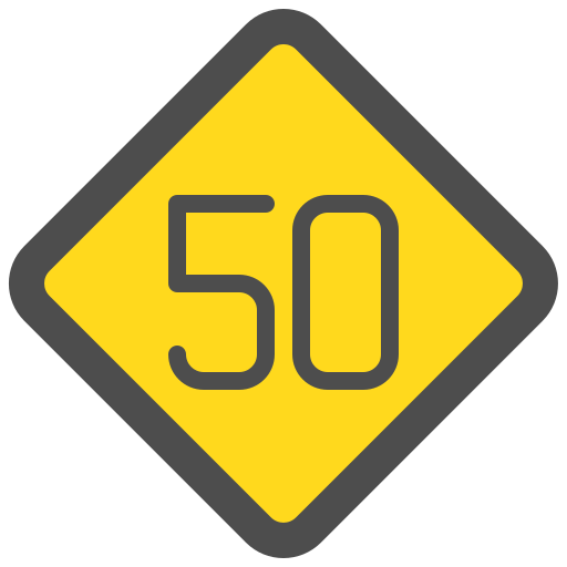 límite de velocidad Generic Flat icono