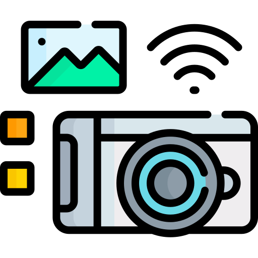 fotocamera intelligente Special Lineal color icona