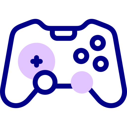 Game controller Detailed Mixed Lineal color icon