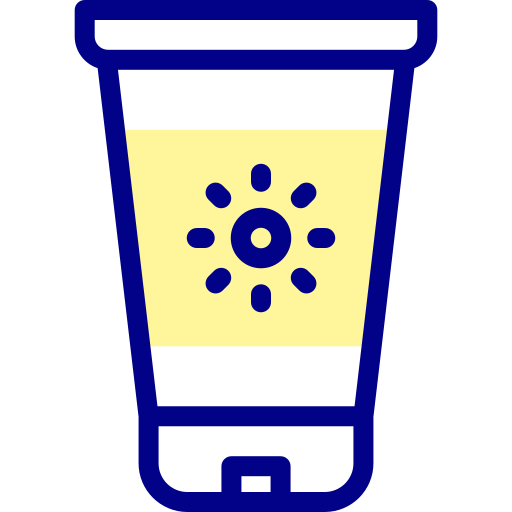 Sun lotion Detailed Mixed Lineal color icon