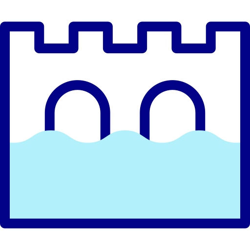 Water park Detailed Mixed Lineal color icon