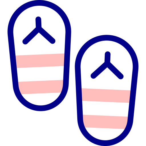 Flip flops Detailed Mixed Lineal color icon