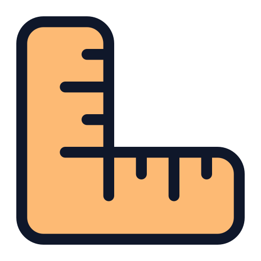 Ruler Generic Outline Color icon