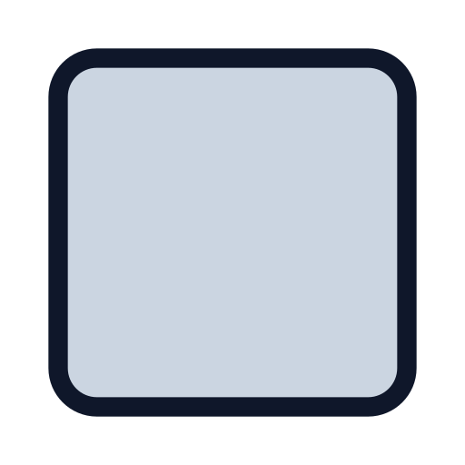 정사각형 Generic Outline Color icon