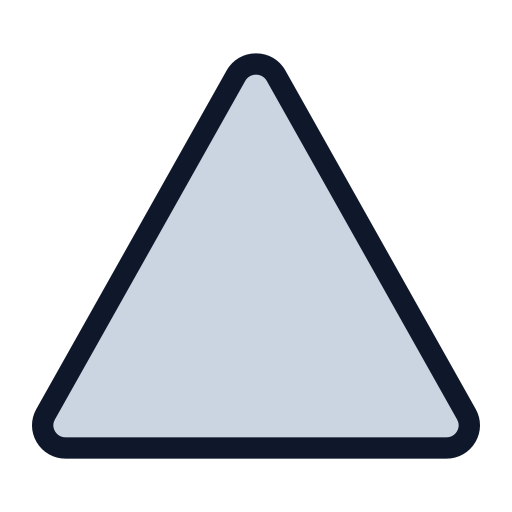 dreieck Generic Outline Color icon