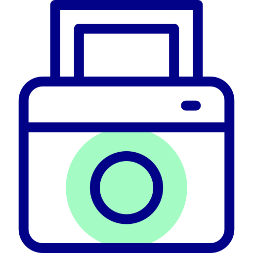 Instant camera Detailed Mixed Lineal color icon