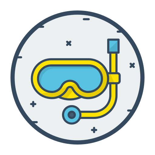 Swimming glasses Generic Outline Color icon