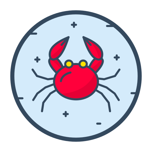crabe Generic Outline Color Icône