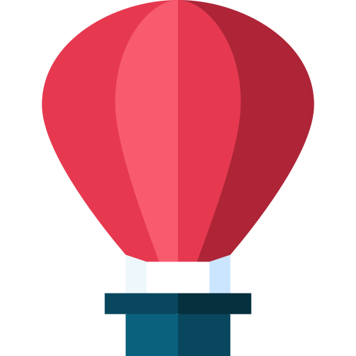 熱気球 Basic Straight Flat icon